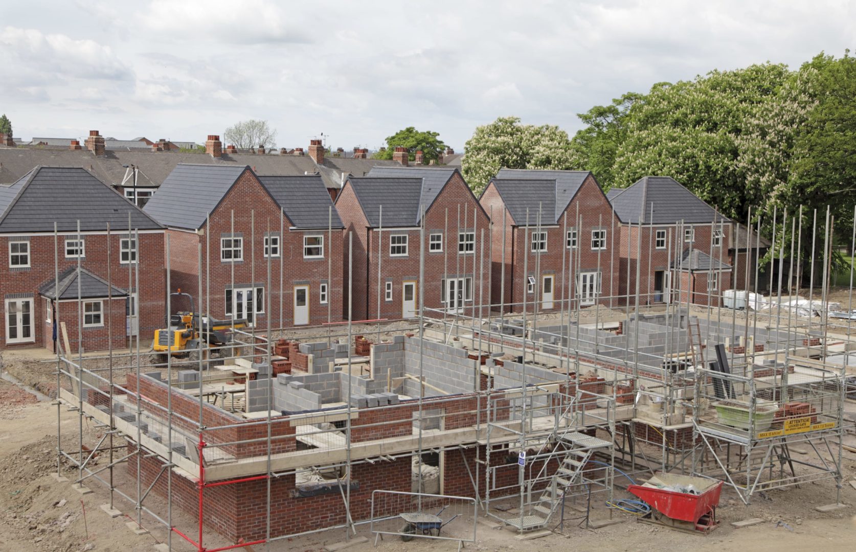 Completed new build brick house by Evolve Bricklaying